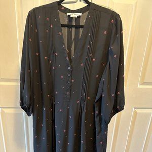 Black with flower detail Dress